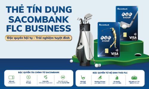 Hệ sinh thái 5 sao từ thẻ doanh nghiệp Sacombank FLC Platinum
